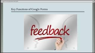 Google Forms Overview