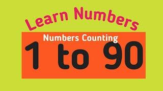 Numbers Counting 1 - 90 | Learn Numbers 1 to 90 | Rama Rani - Kids Educational Videos