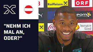 Karim Benzema analysieren? Real-Star David Alaba bringt ganzen Raum zum Lachen | Nations League