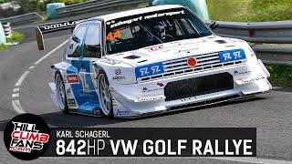 842hp VW Rallye Golf - Karl Schagerl || Hill Climb Ilirska 2024 