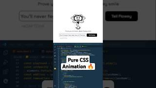 Make Flowey Smile CAPTCHA CSS Animation