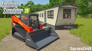 Building Gravel Pad For Mobile Home In Farming Simulator 25!