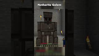 Help me Netherite Golem #minecraft #shorts