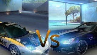 Acura NSX (2005) vs Mercedes SLK 55 AMG Asphalt 8 Airbone