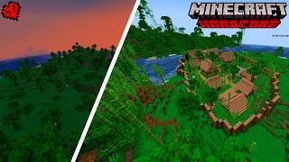 Я ПОСТРОИЛ ДЖУНГЛЕВУЮ ДЕРЕВНЮ ЖИТЕЛЕЙ в МАЙНКРАФТ ХАРДКОРЕ #minecraft