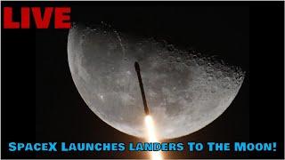 LIVE: Blue Ghost - SpaceX Launches Two Landers To The Moon!