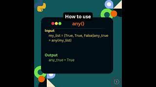Python's any() function