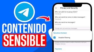 Como VER CONTENIDO SENSIBLE en Telegram iPhone (Guia Completa)