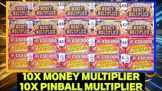 BRAND NEW SCRATCH CARDS: 10x Money multiplier + 10x Pinball Multiplier 