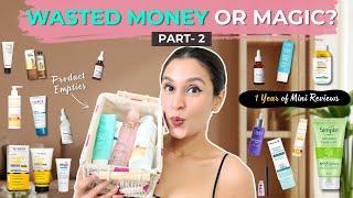 Skincare Empties - What Will I Repurchase & Skip | Part 2 | Chetali Chadha