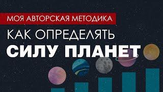 Как определять силу планет? Моя авторская техника!