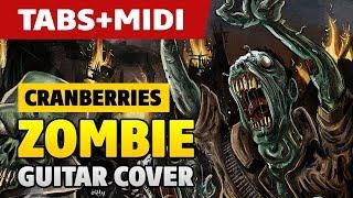 The Cranberries – Zombie (acoustic guitar cover with TABS and MIDI)