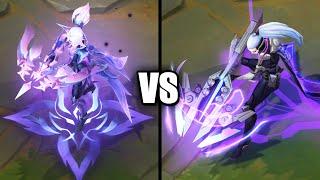 Dragonmancer Vayne vs PROJECT Vayne Skins Comparison (League of Legends)