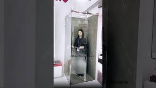 Small space shower room design#showerroom #glassroom #glassdoor #bathroom #aluminium