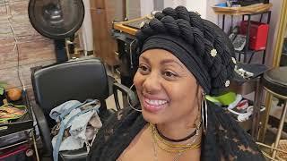 Turban Head Warp Twisted Braid