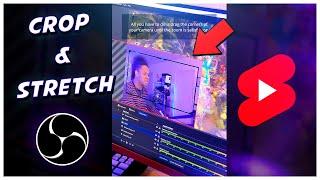 How to crop in OBS Studio Tip/trick for Cam Overlays #shorts