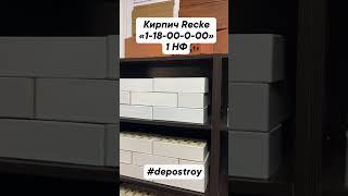 Кирпич облицовочный Recke 1-18-00-0-00 (белый, глянцевый, гладкий) #кирпич #облицовочныйкирпич