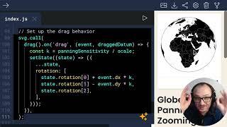 Globe with Panning and Zooming