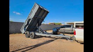 Building a 14,000 lb Dump Trailer - 7' x 14" Dump Bed - Using Dump Trailer Plans