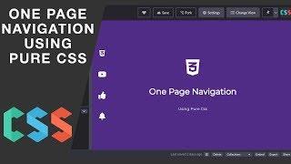 One Page Navigation Using Pure CSS