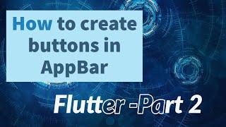 How to add Icon buttons in flutter appbar