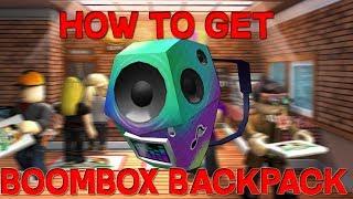 How to get Boombox Backpack Roblox Pizza Party *30 SECONDS*