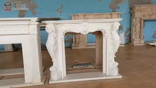 China factory marble fireplace for sale