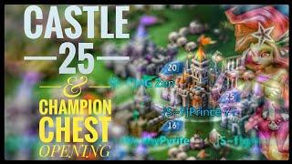 Lords Mobile - Castle 25 and Champion Chest Opening