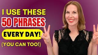 I use these 50 phrases every day | English Vocabulary Masterclass