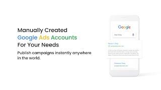 Premium Google Ads Accounts For Advertising