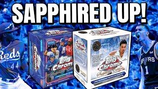 $1000 SAPPHIRE BOX BATTLE | 2024 Topps Chrome Sapphire Baseball vs 2023-24 Sapphire Basketball