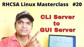 How to Install GUI Package & Switch From CLI to GUI in Redhat Linux 8 Server | RHCSA Tutorial Hindi