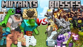 ALL MUTANT MOBS vs BOSSES in Minecraft Mob Battle