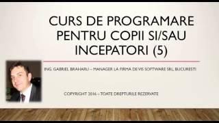 Curs programare online GRATUIT copii / incepatori - Curs 5