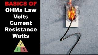 Basics of Ohm's Law, Volts, Amps, Ohms, and Watts Explained