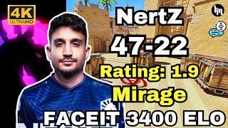 NertZ (47-22) w/maden (mirage) | FACEIT 3400 ELP | Dec 25, 2024 | CS2 POV/DEMO