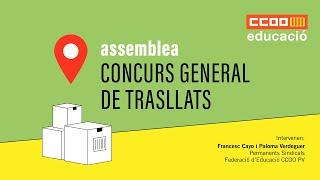 Assemblea Informativa Concurs General de Trasllats