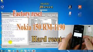 Factory reset Nokia 150 bypass security code screen.