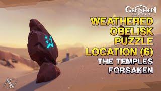 Weathered Obelisk Puzzle Location (6) - The Temples Forsaken | Genshin Impact