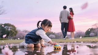 Con gái bắt gặp cha và tình nhân hẹn hò, vội vàng đuổi theo, bất ngờ ngã, nhưng cha vẫn bỏ đi.