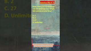 AWS Solutions Architect Associate Certification Practice Questions | Question No. 71 #aws #shorts