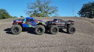 8S Xmaxx v 8S BLX EXB Outcast Side By Side Bash And Comparison Which Will You Pick?