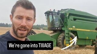 We're cutting the Barley, and we bought the biggest Ram ever weighted #farm #farming #sheep #irish