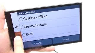 How to change the voice of GPS navigation Garmin DriveSmart