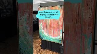 Inexpensive Art Fair Display Idea for Emerging Artists  #artist #shorts #artbusiness