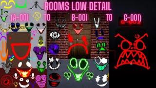 Rooms low detail (A-001 to B-001 to G-001)