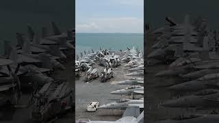 Hop aboard the USS Nimitz for a time-lapsed departure from Port Klang, Malaysia