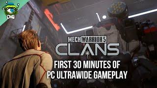 Mechwarrior 5: Clans | First 30 Minutes of PC Ultrawide Gameplay [3440x1440] - No Commentary