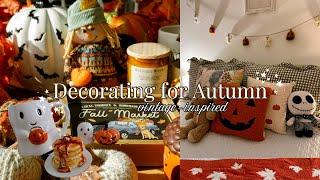 Decorate for Autumn with me️vintage + antique themed, cozy fall decor haul