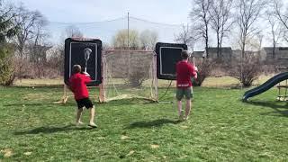 Some simple #LAX  drills during quarantine   Pt 1
